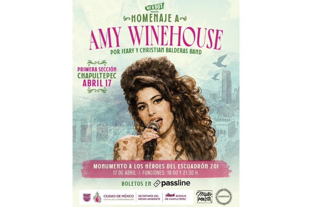 Amy Winehouse concierto tributo jazz en el Bosque de Chapultepec Primera Sección boletos