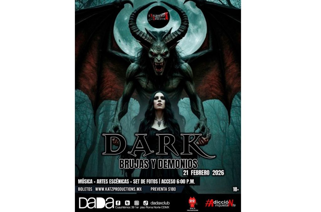 DARK Brujas y Demonios CDMX convención Katz Productions Dada Club boletos y actividades