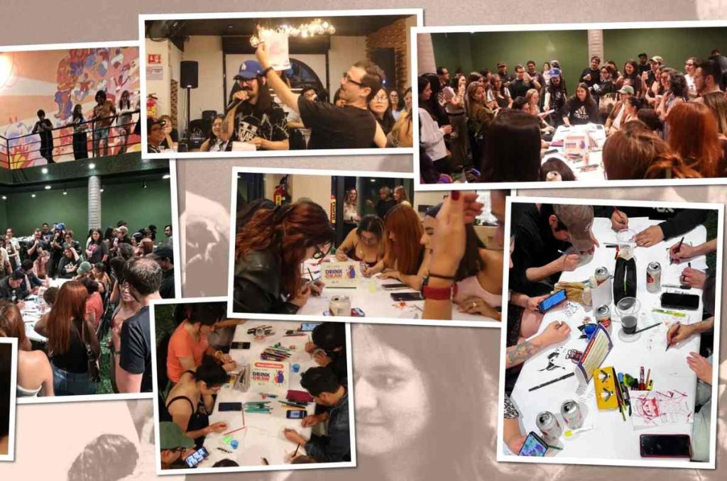 10 años de Drink and Draw: el encuentro que unió a los amantes del dibujo en CDMX