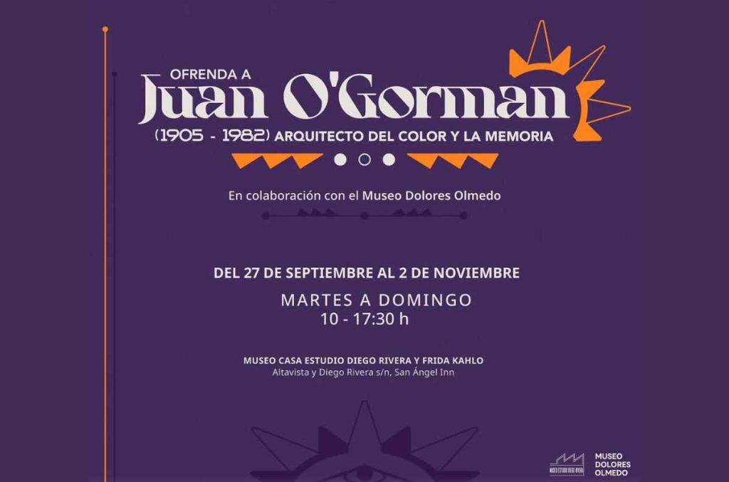 Dos legados, una ofrenda a Juan O’Gorman en el Museo Casa Estudio Diego Rivera y Frida Kahlo
