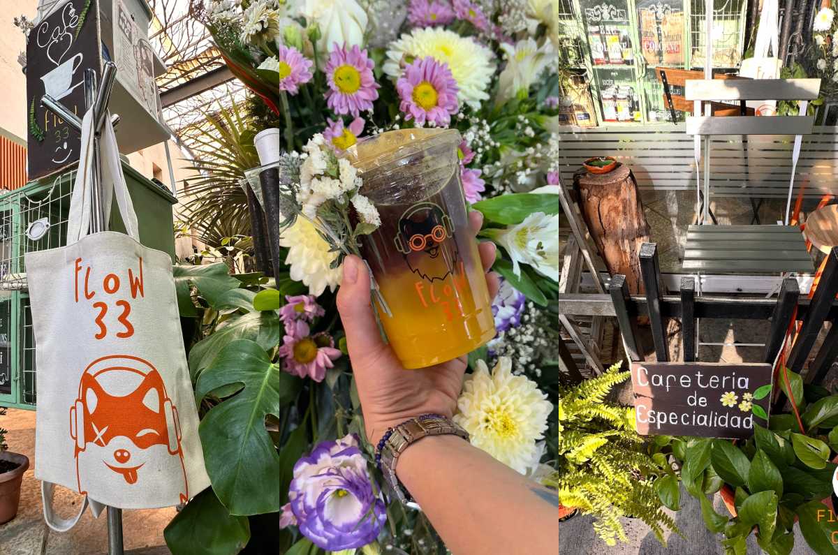 Flow33: cafetería oculta dentro de una florería en la San Rafael