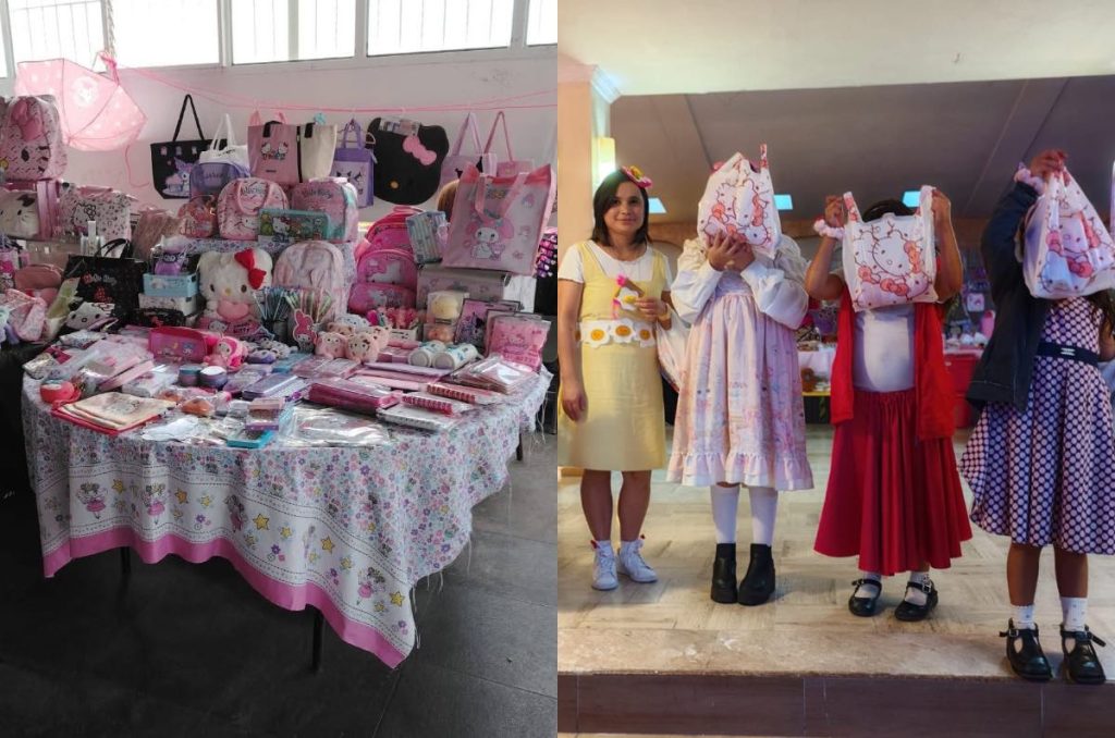 Hello Kitty expo CDMX Azcapotzalco bazar merch fotos y gastronomía
