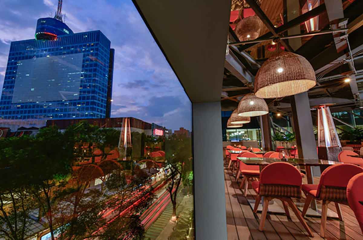 SkyBar 7.24 Hyatt Insurgentes: cocteles y terraza en Del Valle-Nápoles