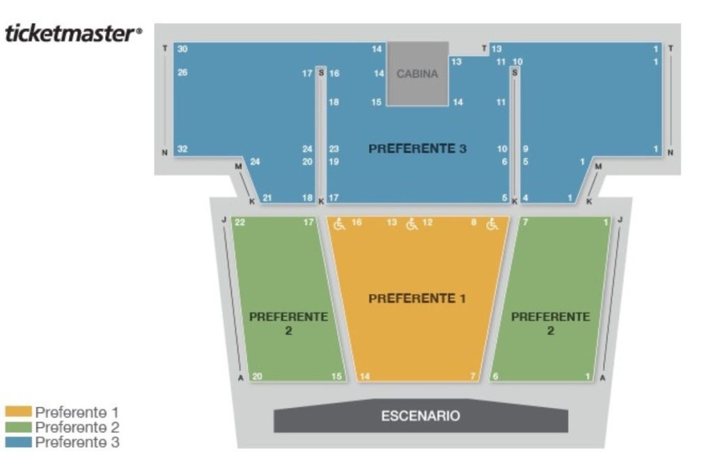 Mapa de Teatro Xola Julio Prieto