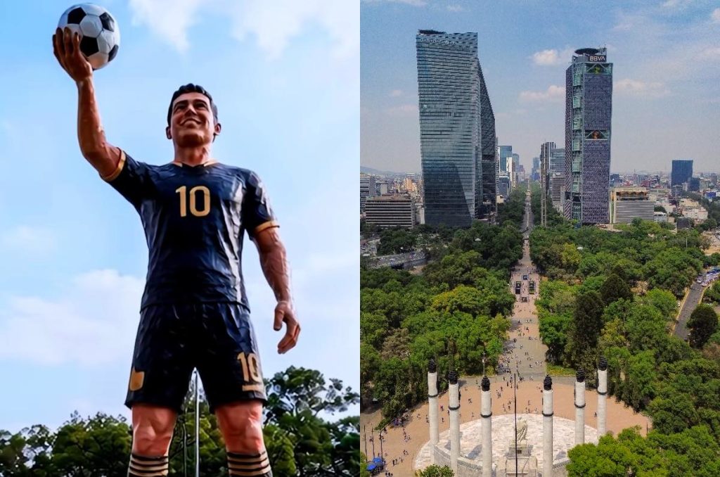 Mundial 2026 CDMX Corredor cultural exposición figuras gigantes de futbolistas Reforma y Museos gratis