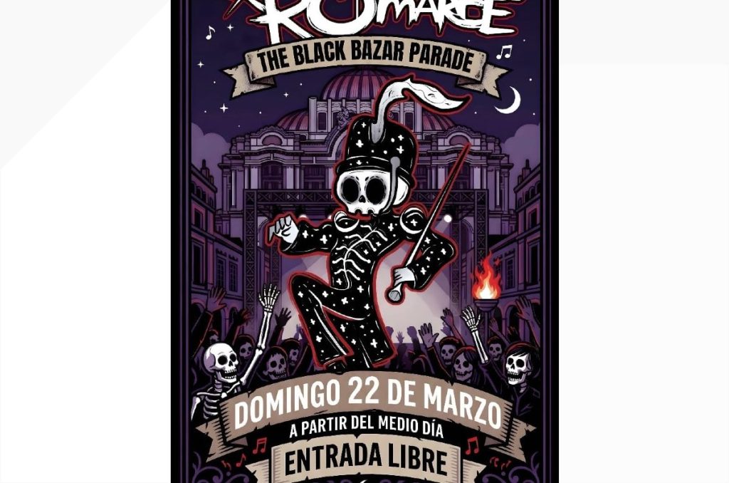 My Chemical Romance México 2026 concierto bazar de merch en CDMX La Extraña Pizza