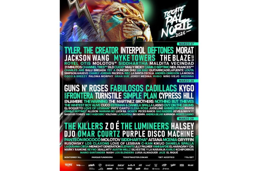 Pal' Norte 2026 cartel, boletos, abonos y headliners festival en Monterrey Nuevo León