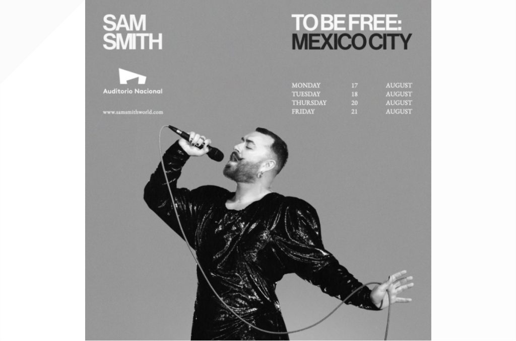 Sam Smith México 2026 boletos y precios conciertos Auditorio Nacional CDMX