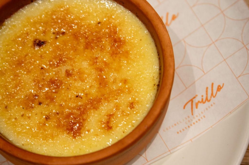 Creme brule de alcachofas en CDMX