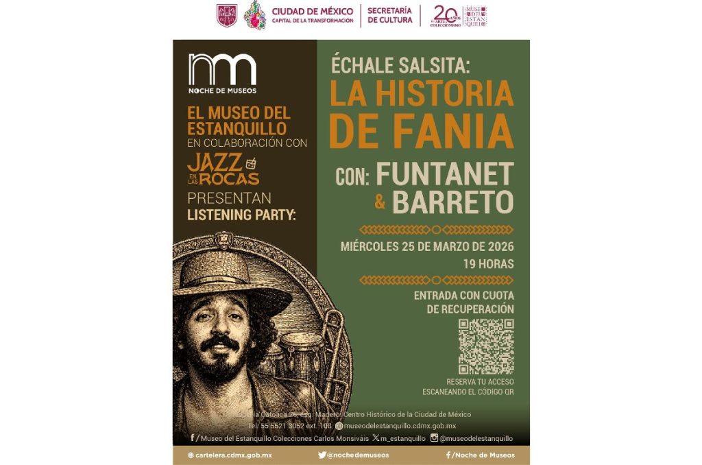 Willie Colón tributo Fania Records Noche de museos mazo 2026 Museo del Estanquillo CDMX